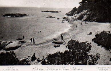 POSTAL PV05954: Caleta de la Torre Valentina en Calonge