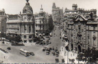 POSTAL PV05960: Vista calle Alcala y Avda. Jose Antonio en Madrid
