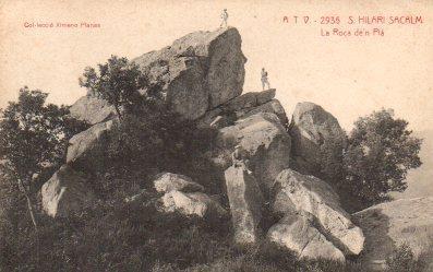 POSTAL PV05986: Vista La Roca de'n Pla, S. Hilari Sacalm. Col-leccio Ximeno Planas