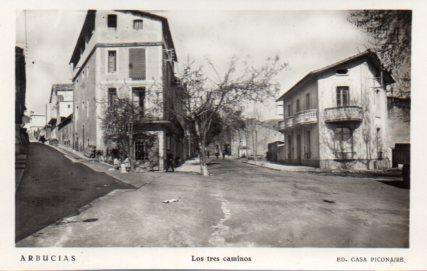 POSTAL PV06404: Arbucias, Los tres caminos