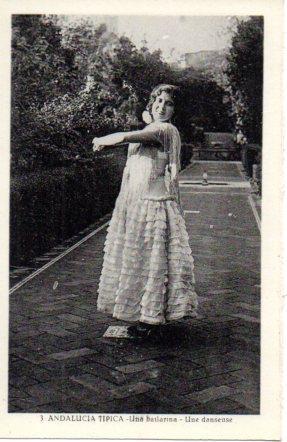 POSTAL PV06408: Andalucia tipica nº 3. Bailarina. (ver descripcion)