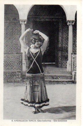 POSTAL PV06411: Andalucia tipica nº 6. Una bailarina bailando. (ver descripcion)
