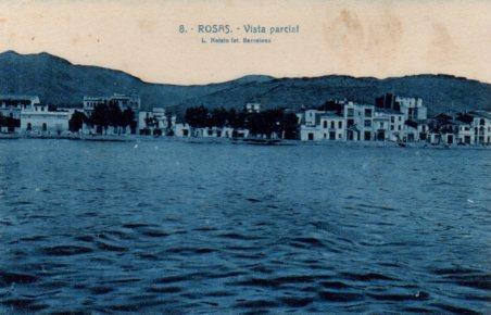 POSTAL PV06197: Vista parcial de Rosas en Gerona