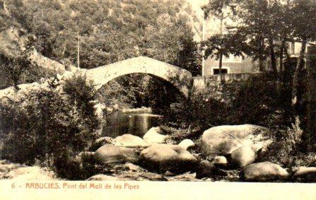 POSTAL PV06294: Pont del Moli de les Pipes  Arbucies