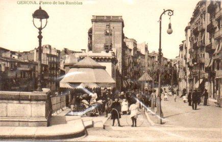 POSTAL PV06299: Paseo de las Ramblas en Gerona