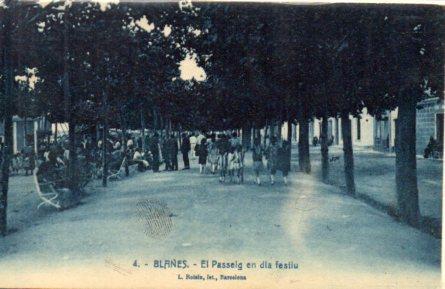 POSTAL PV06317: El Passeig en diu festiu a Blanes