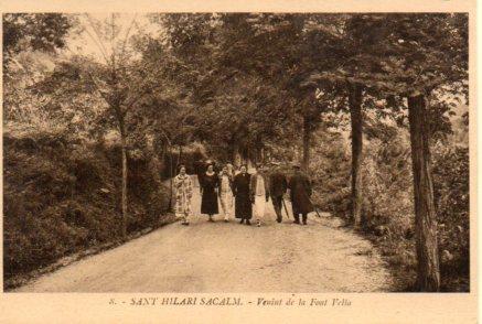 POSTAL PV06271: Sant Hilari Sacalm venint de la Font Vella