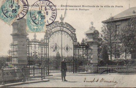 POSTAL PV07011: Boulogne-sur-Seine. Etablissement Horticole de la ville de Paris