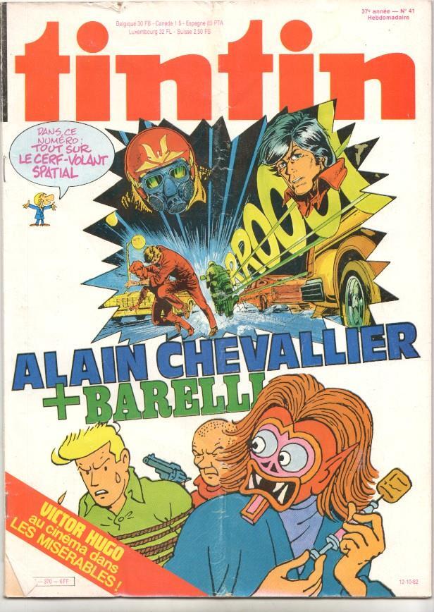 Revista Tintin num 41, año 37, 12/10/82. Alain Chevallier + Barelli