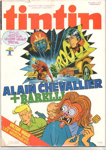 Revista Tintin num 41, año 37, 12/10/82. Alain Chevallier + Barelli