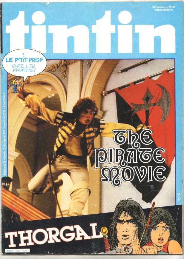 Revista Tintin num 42, año 37, 19/10/82. The pirate movie