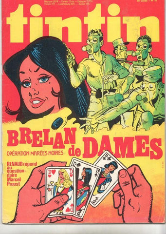 Revista Tintin num 19, año 35, 6/5/80. Brelan de Dames, Operation marées noires
