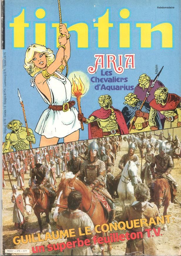 Revista Tintin num 375, año 24, 16/11/82. Guillaume le conquerant un superbe feuilletion T.V.