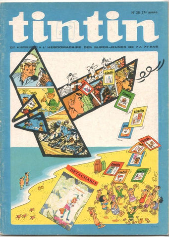 Revista Tintin num 28, año 27, 11/7/72. Ric Hochet - requiem pour une idole