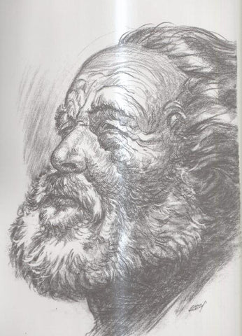 Laminas Carlos Freixas: Rostros campesinos numero 04 (Serie Estudios numero 14 )