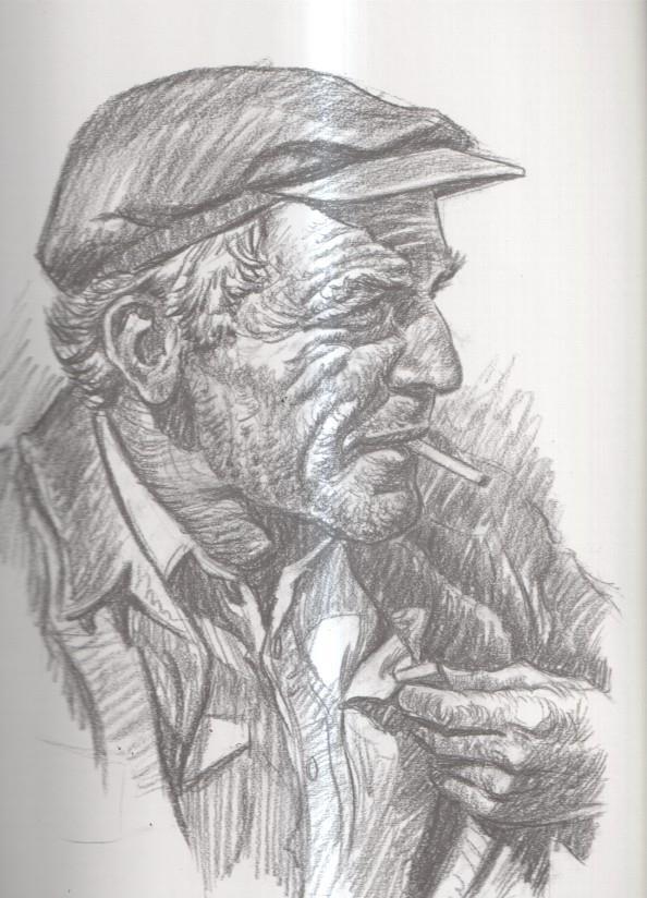 Laminas Carlos Freixas: Rostros campesinos numero 07 (Serie Estudios numero 14 )