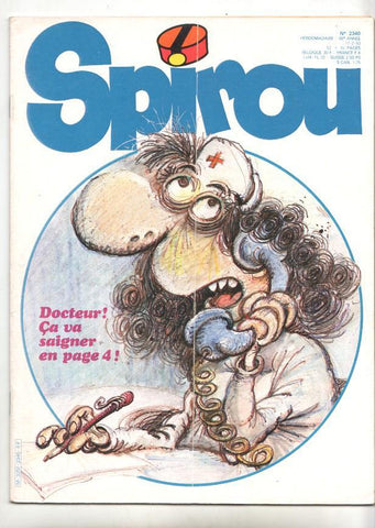 Revista Spirou num 2340, año 46, 17/2/83 - Les  femmes en lanc, l'auteur de la semanine Bercovici