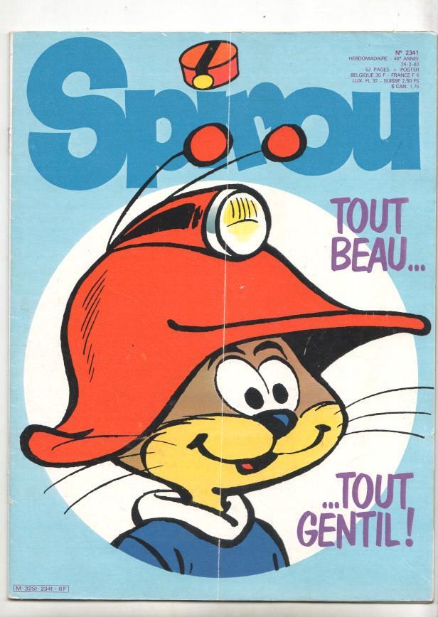 Revista Spirou num 2341, año 46, 24/2/83 - Le scrameustache la saga de Thorgull