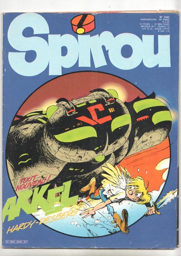 Revista Spirou num 2343, año 46, 10/3/83 - Arkel la fleur du pendu