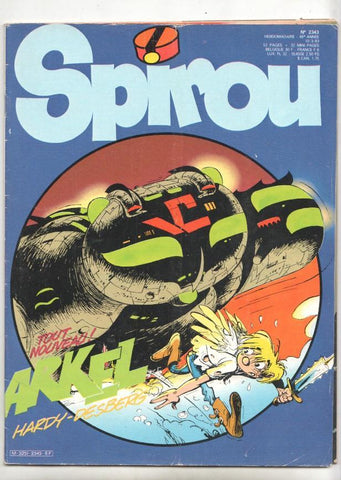 Revista Spirou num 2343, año 46, 10/3/83 - Arkel la fleur du pendu