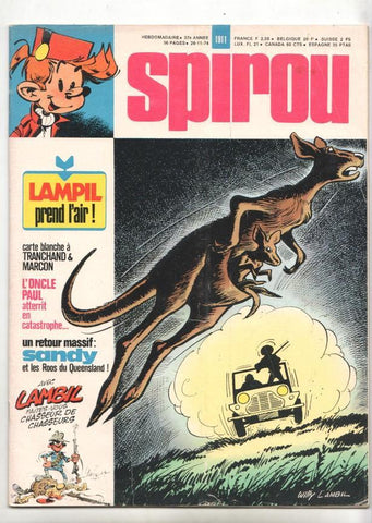 Revista Spirou num 1911, año 37, 28/11/74 - Incluye en las páginas centrales fiches documentation Spirou