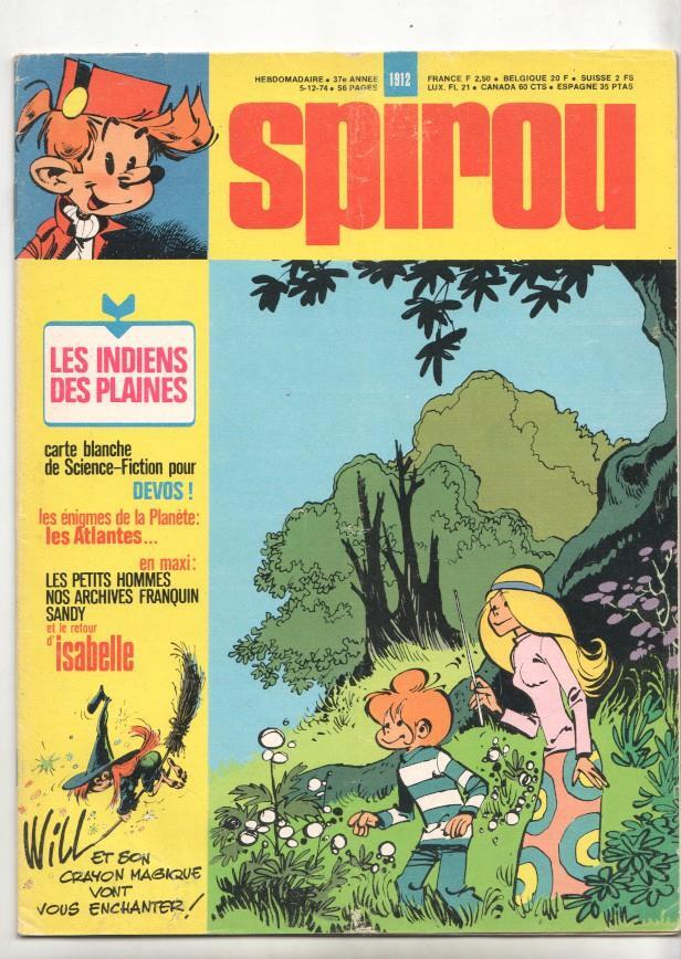Revista Spirou num 1912, año 37, 5/12/74 - Les indies des plaines