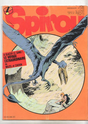 Revista Spirou num 2362, año 46, 21/7/83 - Le voyage extraordinaire de Mazel et Cauvin