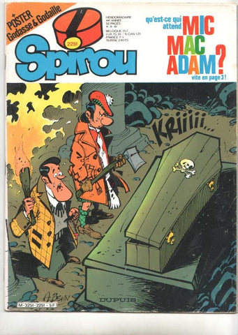 Revista Spirou num 2251, año 44, 4/6/81 - NO INCLUYE POSTER