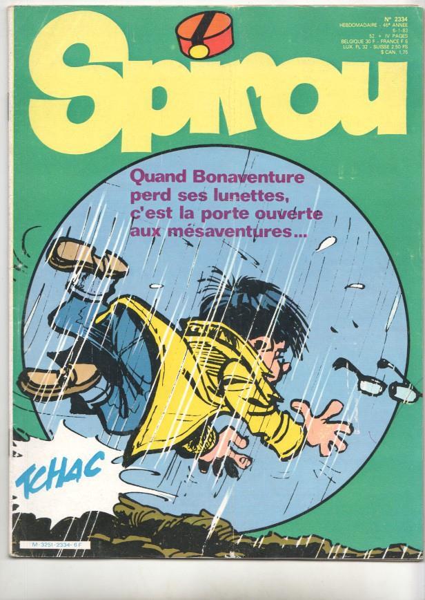 Revista Spirou num 2334, año 46, 6/1/83 - Bonaventure pas de chance pour