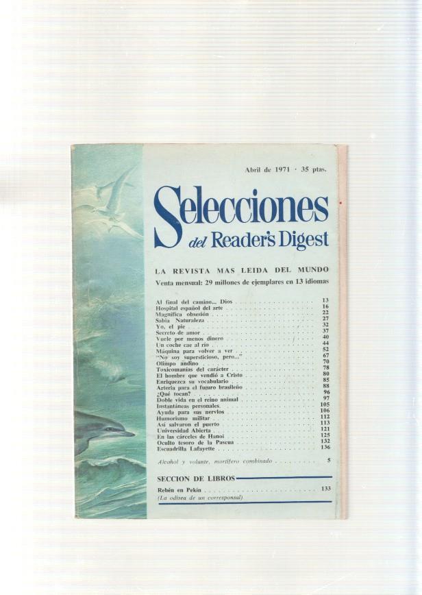 Selecciones del Reader s Digest, abril 1971: Al final del camino... Dios- Hispital