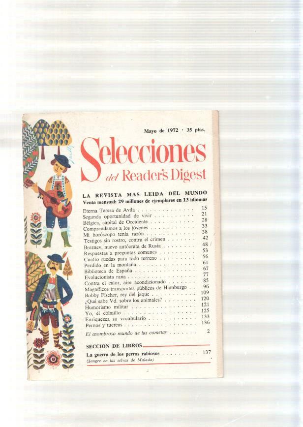 Selecciones del Reader s Digest, mayo 1972: Eterna Teresa de Avila- Segunda 
