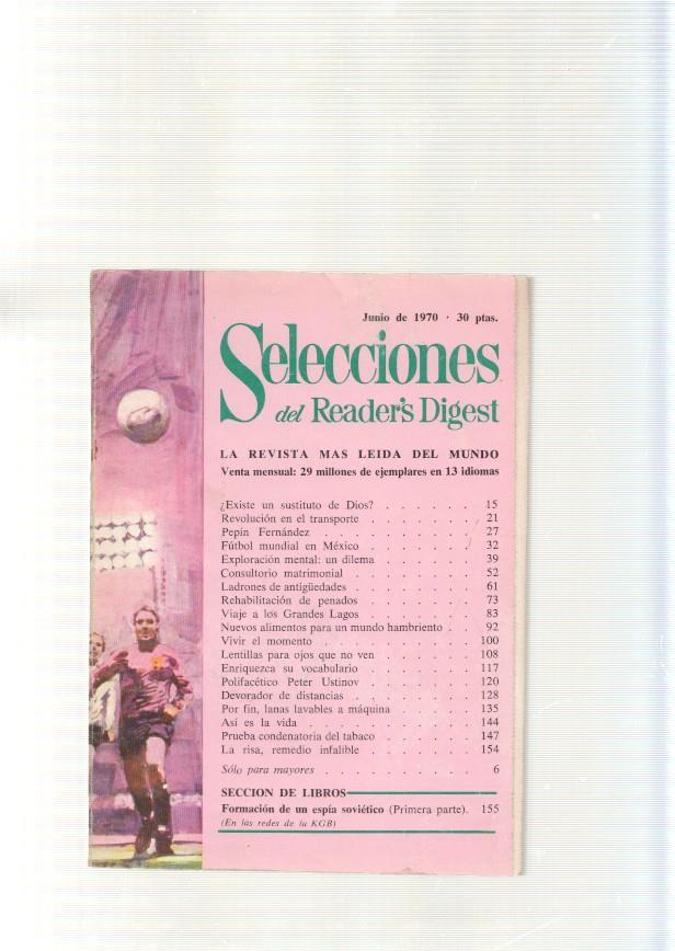 Selecciones del Reader s Digest , junio 1970: Existe un sustituto de Dios ?- Revo-