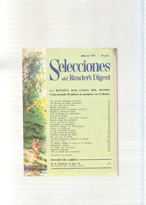 Selecciones del Reader s Digest , julio 1971: Juan Carlos, Principe de España- Se