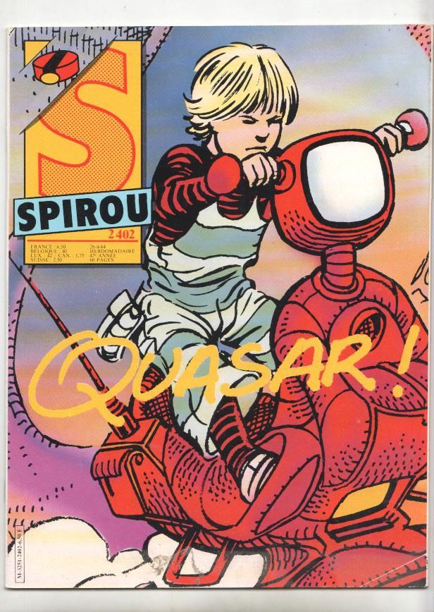 Revista Spirou num 2402, año 47, 26/4/84 - Quasar!