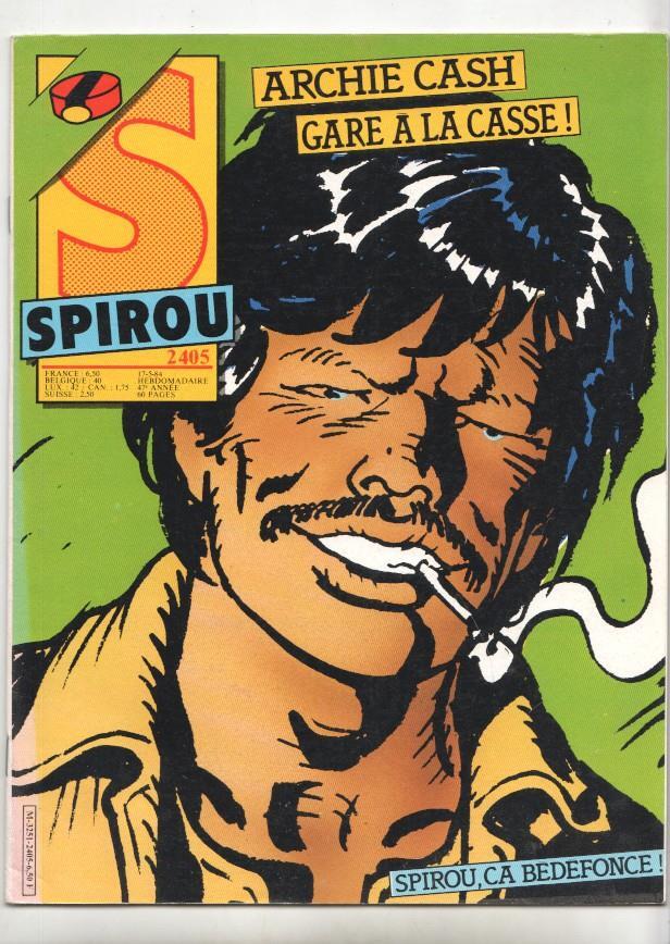 Revista Spirou num 2405, año 47, 17/5/84 - Archie Cash gare a la casse