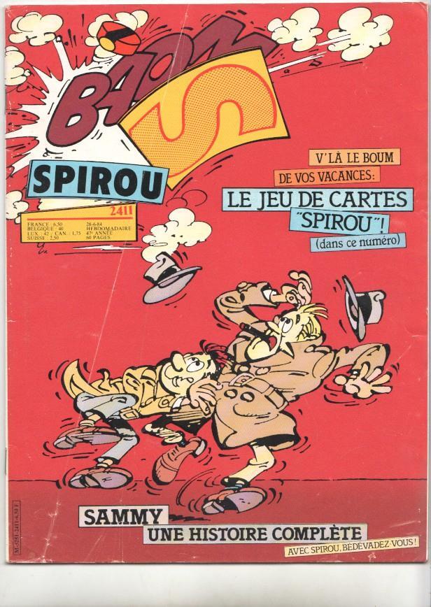Revista Spirou num 2411, año 47, 28/6/84 - Sammy une histoire complète