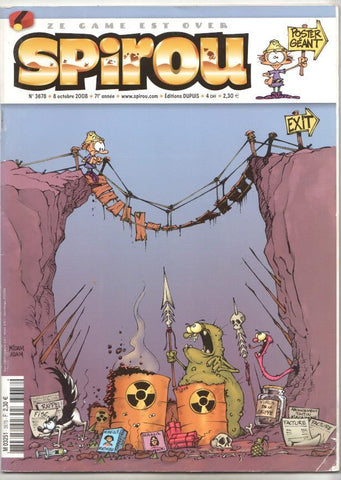 Revista Spirou num 3678, año 71, 8/10/2008 - Ze game est over
