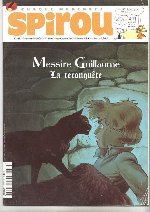 Revista Spirou num 3682, año 71, 5/11/2008 - Messite Guillaume la reconquête