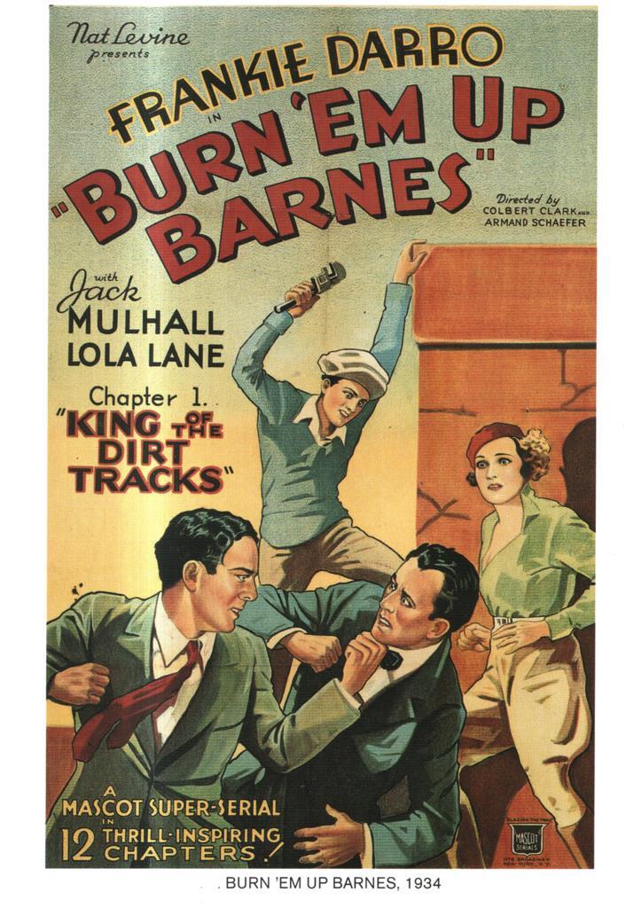 Poster DIN 4 numero 0975: Brun Em Up Barnes, 1934: chapter 1; King of the dirt tracks 