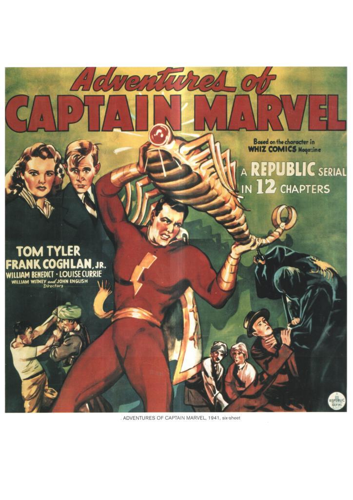 Poster DIN 4 numero 1157: Adventures of Captain Marvel, 1941: Tom Tyler 