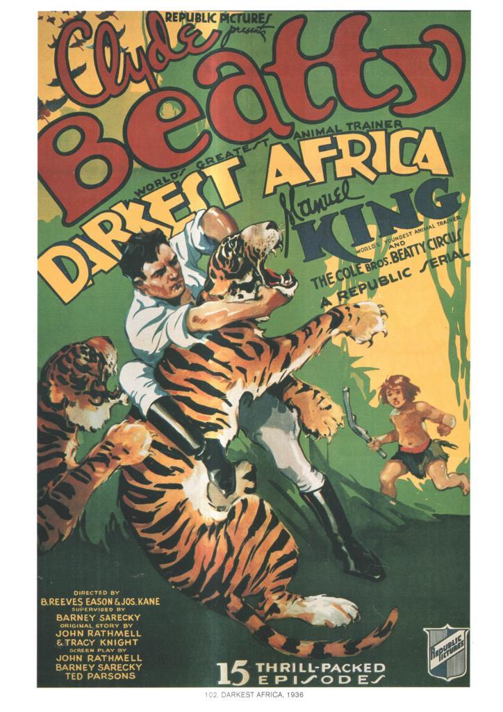 Poster DIN 4 numero 1161: Darkest Africa, 1936: Manuel King 