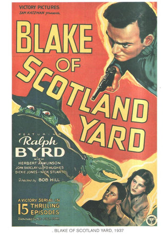 Poster DIN 4 numero 1163: Blake of Scotland Yard, 1937: Ralph Byrd 