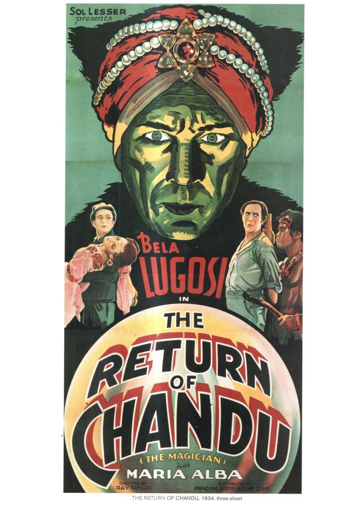 Poster DIN 4 numero 1167: The Return of Chandu, 1934: Bela Lugosi 