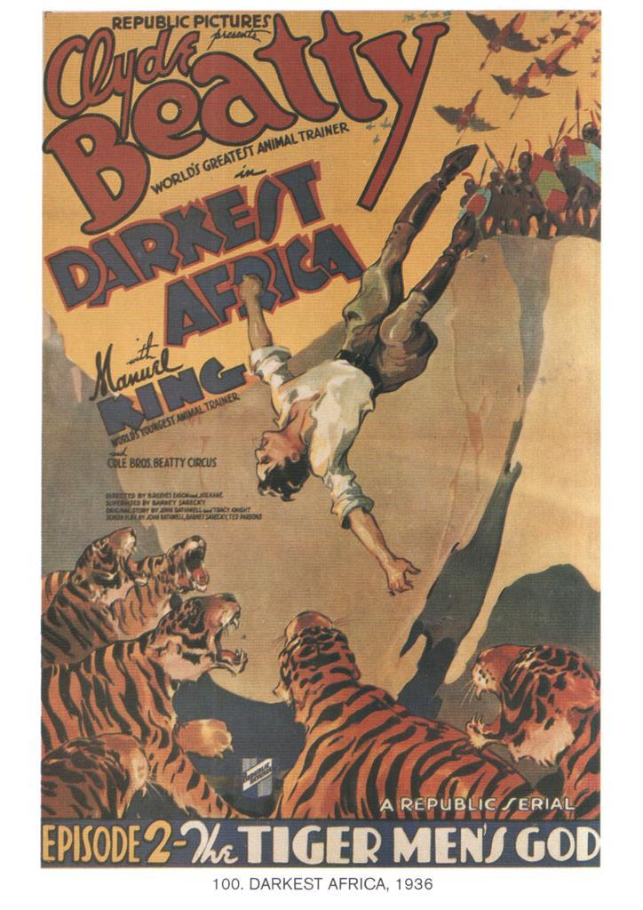 Poster DIN 4 numero 1162: Darkest Africa, 1936: episode 2: The Tiger men's God: Manuel King 