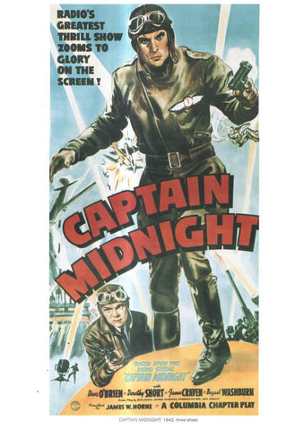 Poster DIN 4 numero 1170: Captain Midnight, 1942: Dave O'Brien 