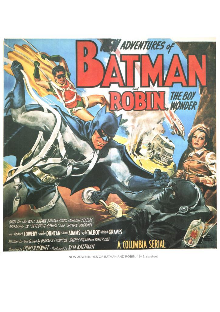 Poster DIN 4 numero 1174: New Adventures of Batman and Robin, 1949 