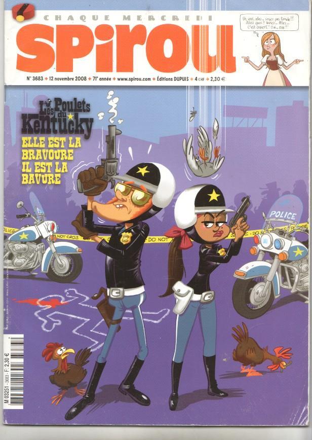 Revista Spirou num 3683, año 71, 12/11/2008 - Les poulets du Kentucky