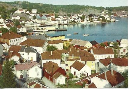 POSTAL A5126: Vista de Grimstad, Noruega