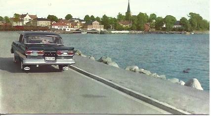 POSTAL A5153: Promenade en Larvik, Noruega