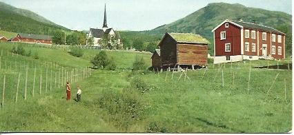 POSTAL A5179: Iglesia de Oppdal, Noruega